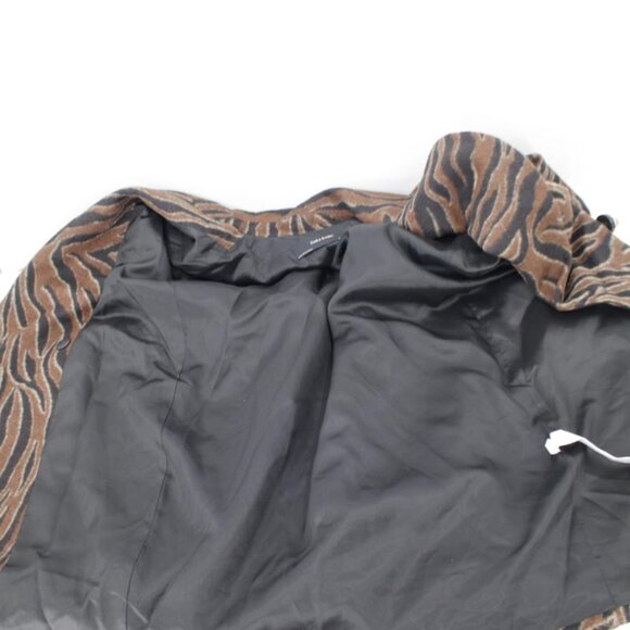 NWT Zara overcoat womens XS double breasted animal print straight cut coat - Picture 16 of 16